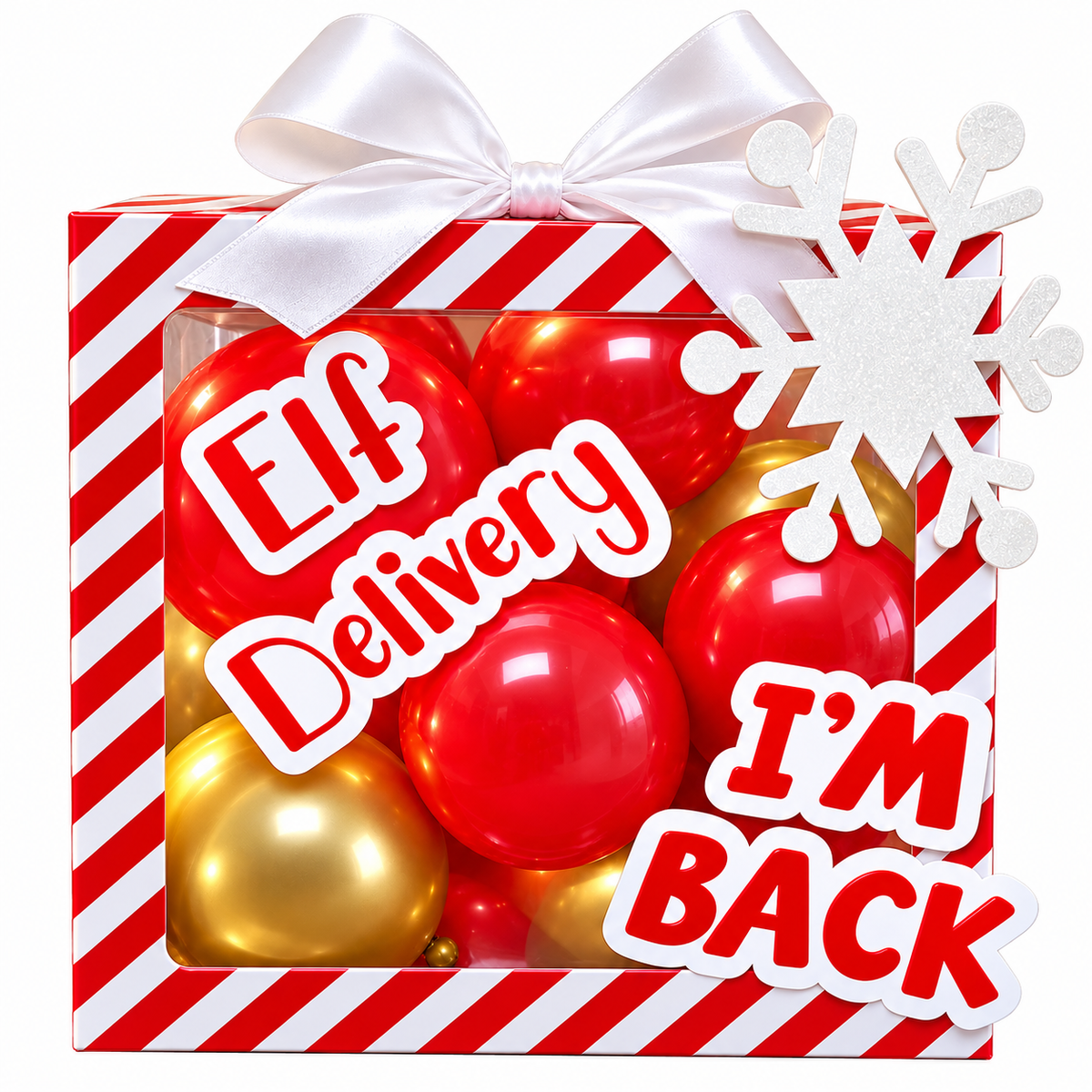 Personalized Elf Arrival Balloon Box – I’m Back!