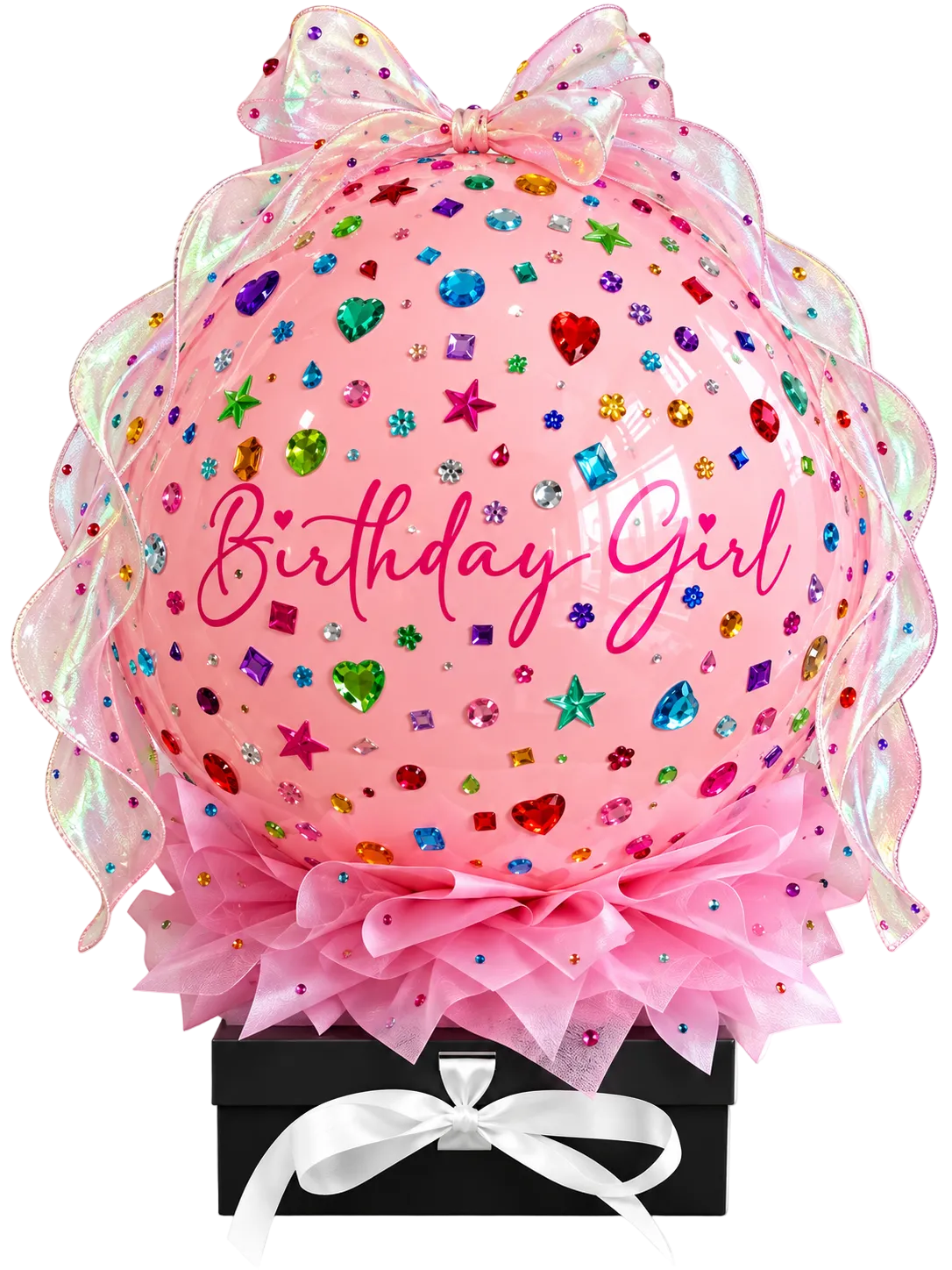 Personalized Gem Bubble Balloon Gift Box