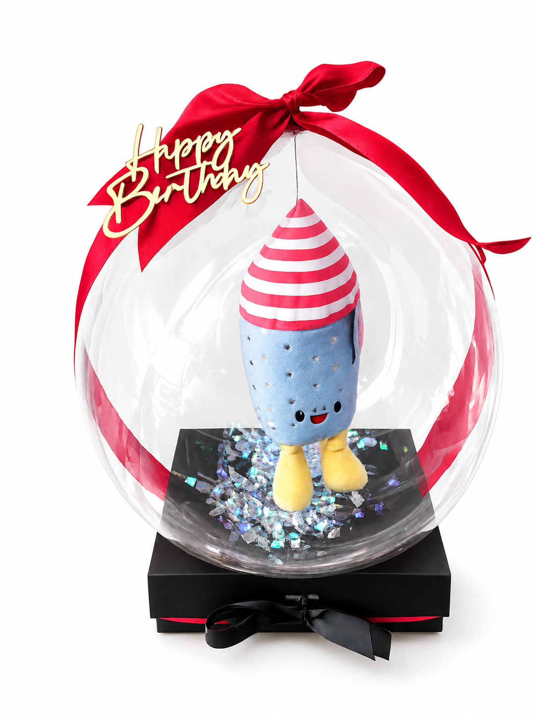Happy Birthday Stuffed Balloon Gift Box