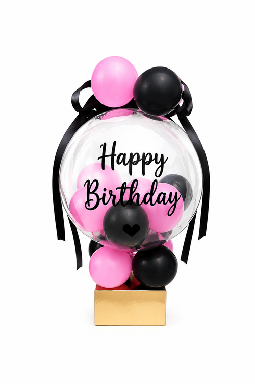 Happy Birthday Bubble Balloon Gift Box
